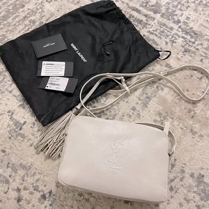 YSL lambskin monogram small lou camera bag